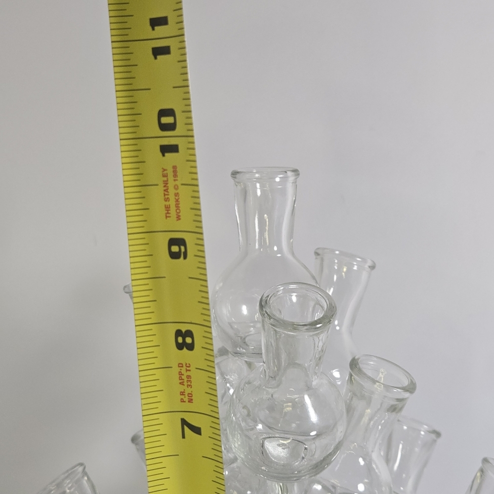 Vtg Glass Beaker Plant Propagation Station 25 Test Tube Vase Rooter Floral Set. - Picture 3 of 5